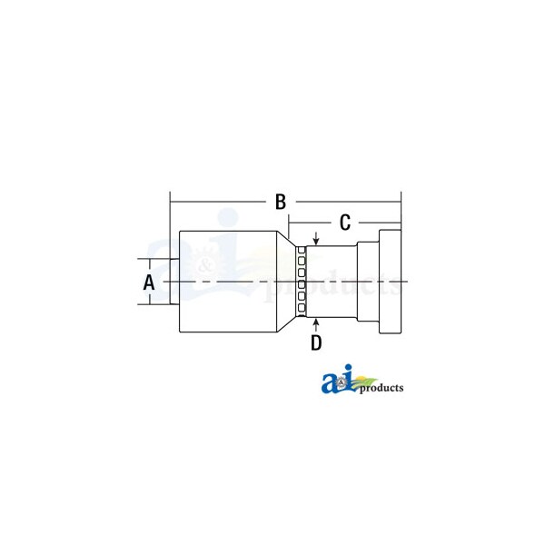 (HW-C62) Code 62 Flange Head - Straight 5" x3" x2"
